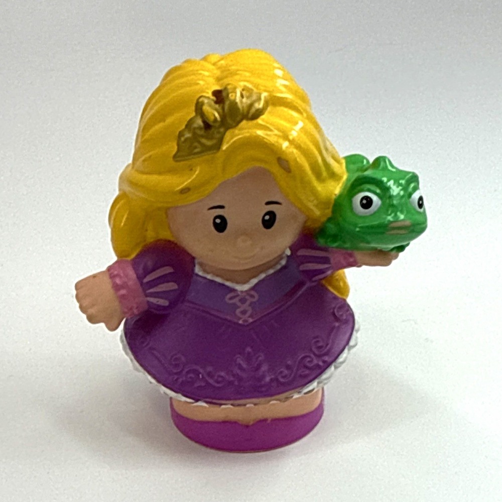 Little People Disney princess Rapunzel holding Pascal tangled Mattel 2016